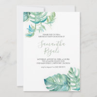 Tropical Birthday Invitations Online
