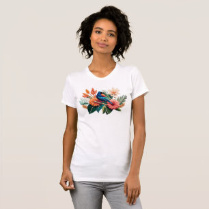 Tropical Bliss: A Vibrant Fusion of Flora T-Shirt