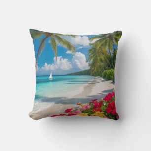 “Tropical Bliss Bloom Pillow