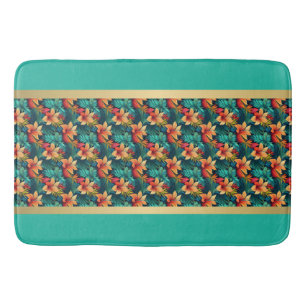 Tropical Bliss: Botanical Bath Mat