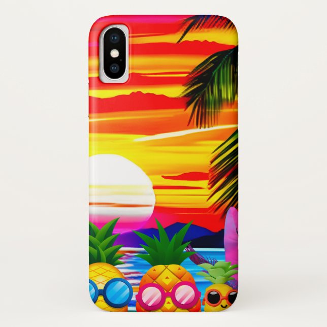 TROPICAL BLISS FOR PINEAPPLES FAMILY  Case-Mate iPhone CASE (Back)