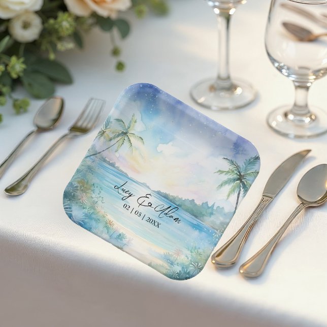 Tropical Bliss Paper Plates (Creator Uploaded)