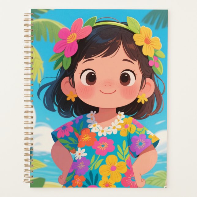 Tropical Bloom Dreams Planner (Front)