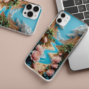 Tropical Bloom River iPhone / iPad case