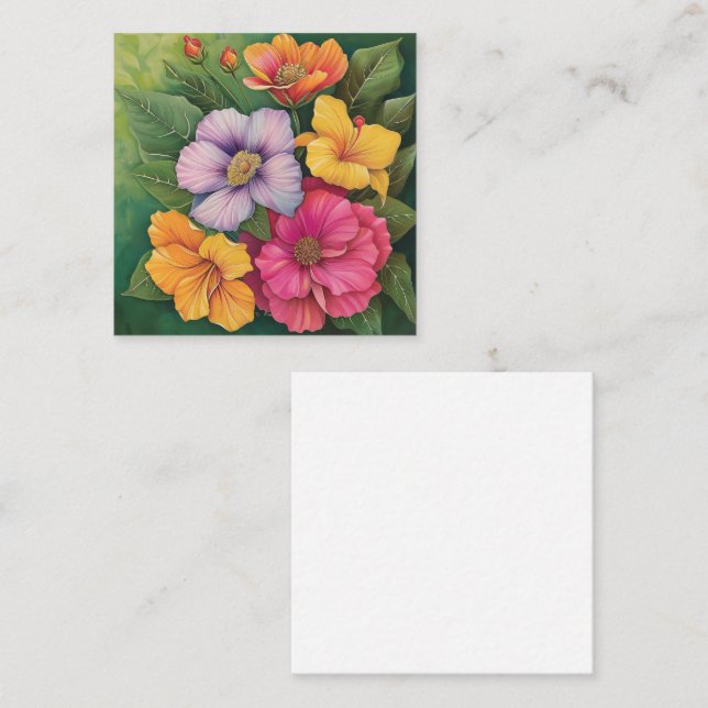 Tropical Bloom Vibrancy Card (Front/Back)
