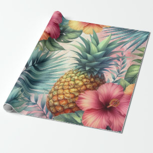 Tropical Bloom Wrapping Paper