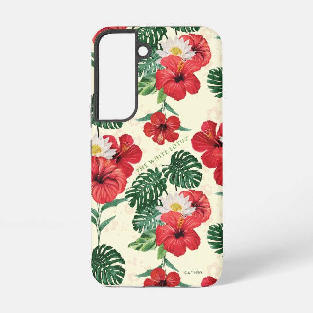 Tropical Blooms of The White Lotus Samsung Galaxy S22 Case (Back)