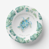 Tropical Blue and Green Sea Turtle Baby Shower