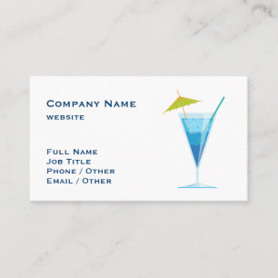 Tropical Blue Drink Business Card