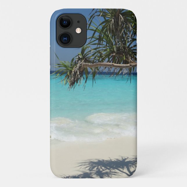Tropical Blue Ocean Beach Scene Photo Case-Mate iPhone Case (Back)