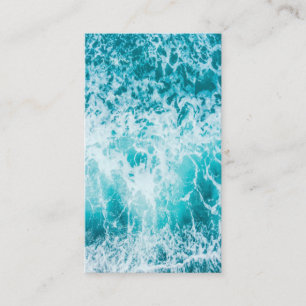 Tropical Blue Ocean Waves Business Card