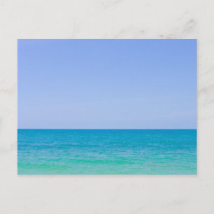 Tropical blue sea and sky. postcard