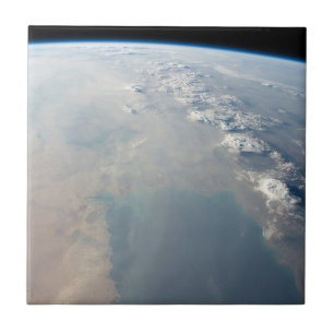 Tropical Blue Waters Of The Persian Gulf. 2 Ceramic Tile