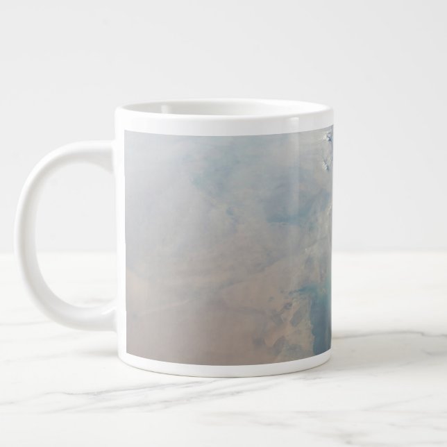 Tropical Blue Waters Of The Persian Gulf. 2 Large Coffee Mug (Left)