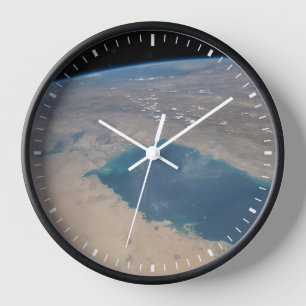 Tropical Blue Waters Of The Persian Gulf. Clock