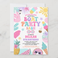 Tropical Boat Lake Ocean Marina Birthday Party