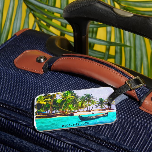 Tropical Bocas del Toro Panama  Luggage Tag (Front Insitu 3)