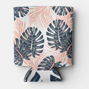Tropical Botanical, Bright Seamless Pattern. Can Cooler