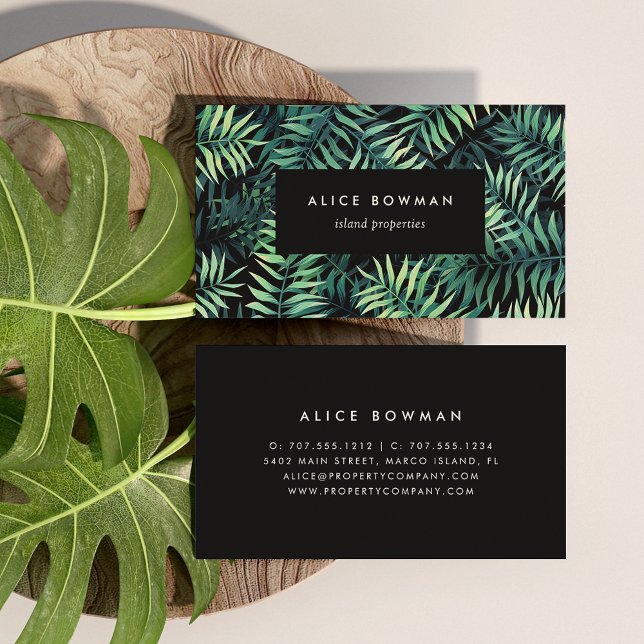 Tropical Botanical Business Card (Creator Uploaded)