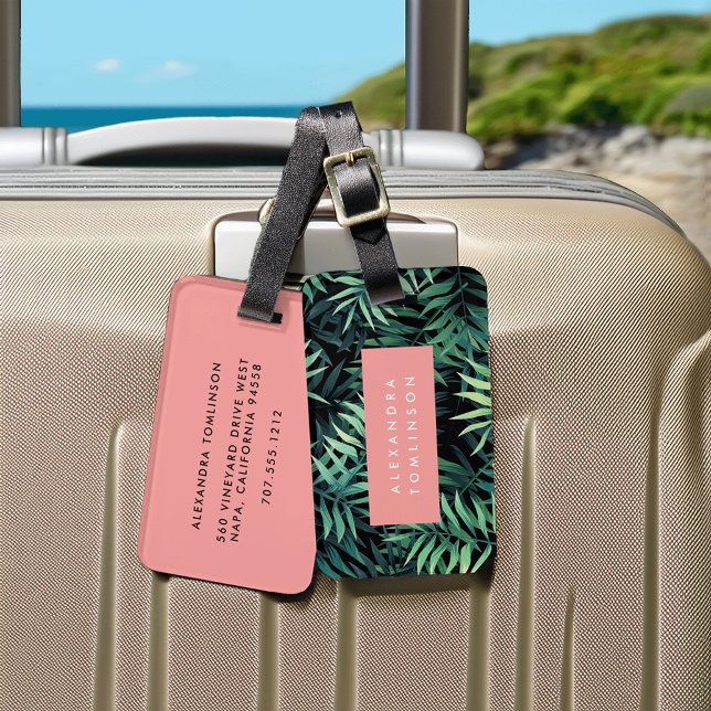 Tropical Botanical Luggage Tag (Creator Uploaded)