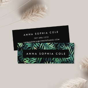 Tropical Botanical Mini Business Card