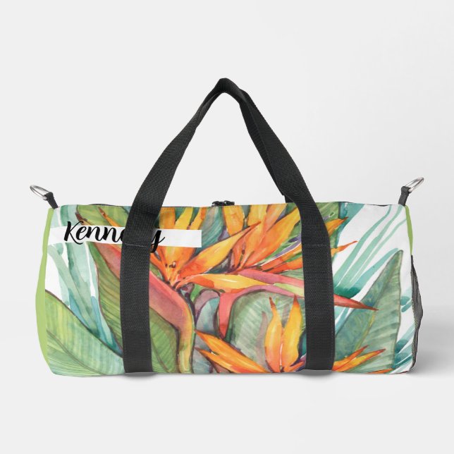 Tropical Botanical Paradise II Duffle Bag (Front)