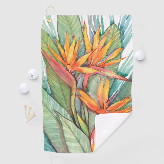 Tropical Botanical Paradise II Golf Towel (InSitu)