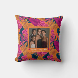 Tropical Botanical Step Mum Dog Mum Couch Cushion