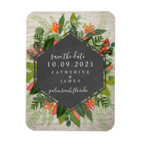 Tropical Botanical White Brick Wedding