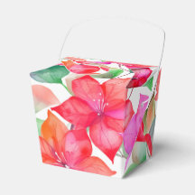 Tropical bougainvillea pattern favour boxes