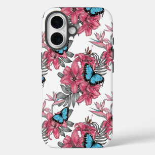 Tropical bouquet iPhone 16 case