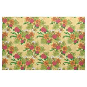 Tropical bouquet fabric