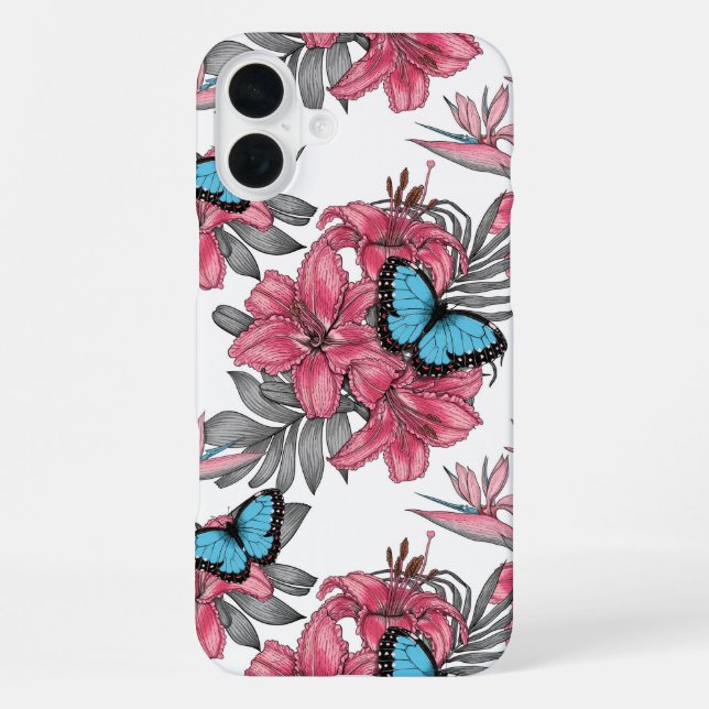 Tropical bouquet iPhone case (Back)