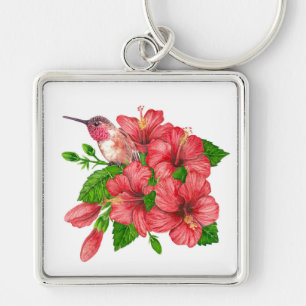 Tropical bouquet key ring