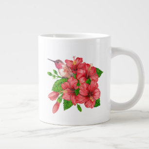 Tropical bouquet large coffee mug
