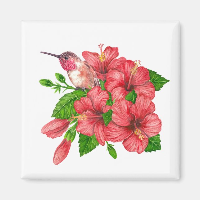 Tropical bouquet magnet (Front)