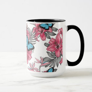 Tropical bouquet mug