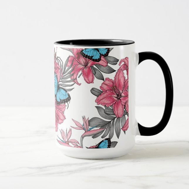 Tropical bouquet mug (Right)