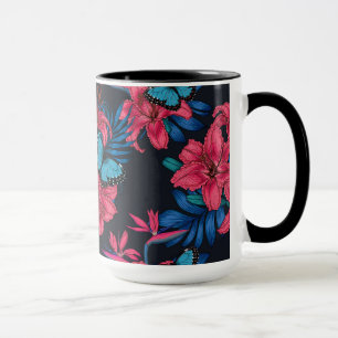 Tropical bouquet mug