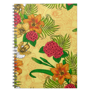 Tropical bouquet notebook