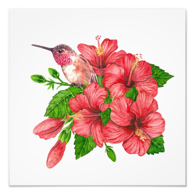 Tropical bouquet photo print (Front)