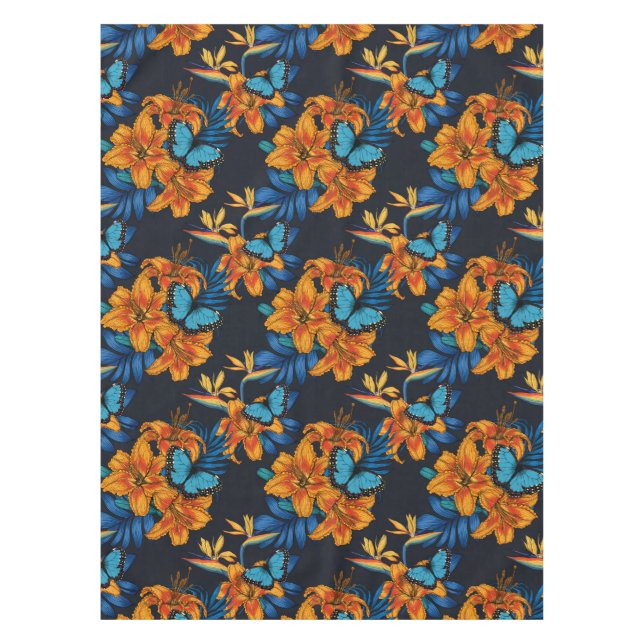 Tropical bouquet tablecloth (Front)