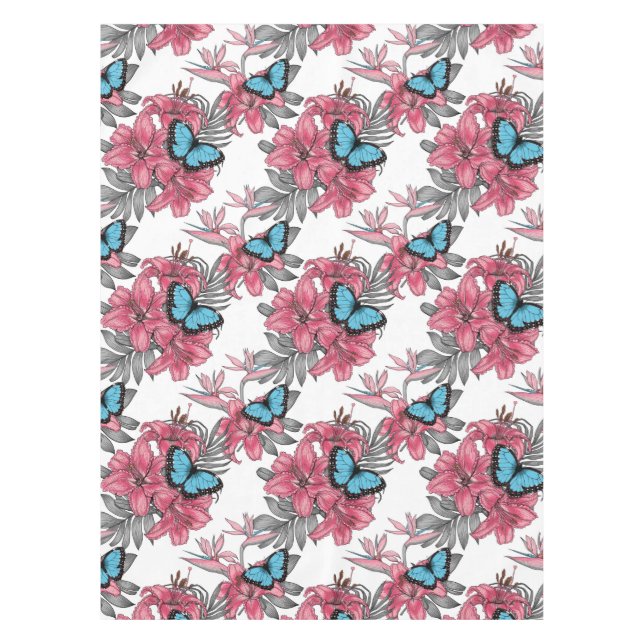 Tropical bouquet tablecloth (Front)