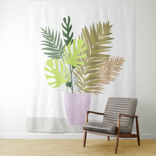 Tropical bouquet. tapestry (In Situ)