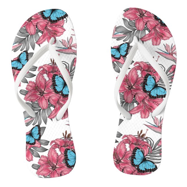 Tropical bouquet thongs (Footbed)