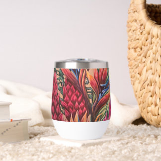 Tropical bouquet tumbler