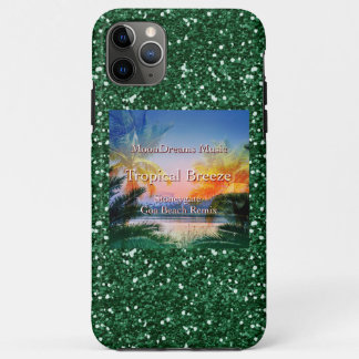 Tropical Breeze Goa Beach Faux Glitter iPhone 11 Pro Max Case