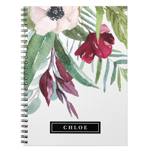 Tropical Breeze Personalised Spiral Notebook (Front)
