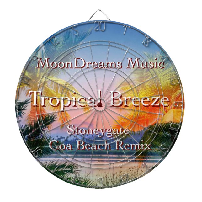 Tropical Breeze Stoneygate Goa Beach Remix Dartboard (Front)