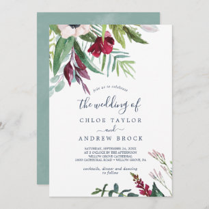 Tropical Breeze The Wedding Of Invitation